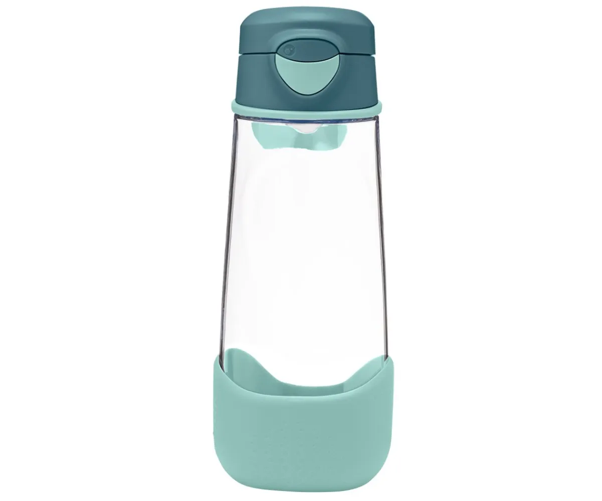 Botellas De Plástico^b.box Botella de Tritán con Boquilla y Asa 600 ml Emerald Forest