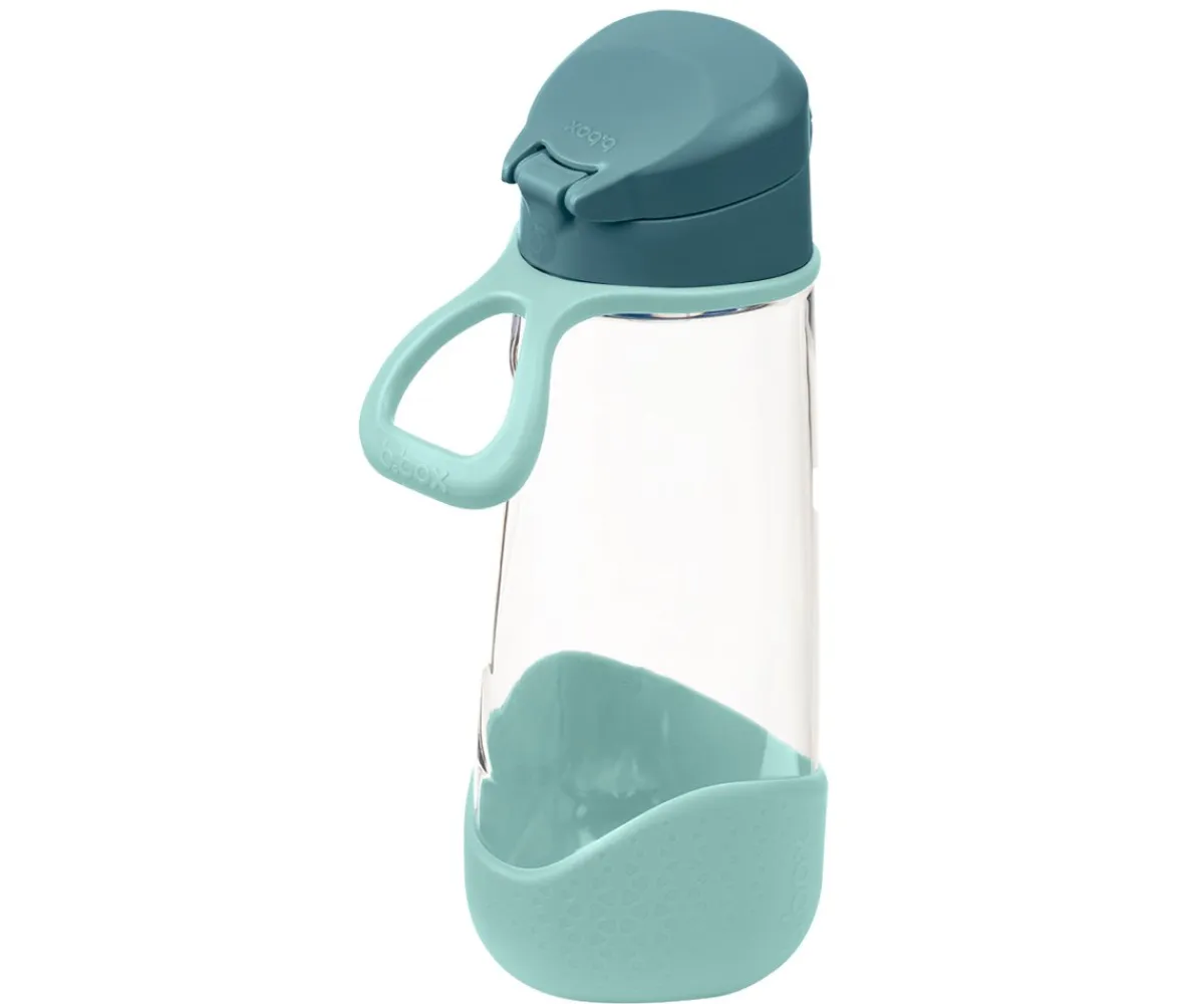 Botellas De Plástico^b.box Botella de Tritán con Boquilla y Asa 600 ml Emerald Forest