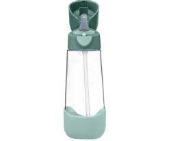 Botellas De Plástico^b.box Botella de Tritán con Pajita 600 ml Emerald Forest