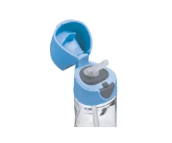 Botellas De Plástico^b.box Botella de Tritán con Pajita 450 ml Blue Slate