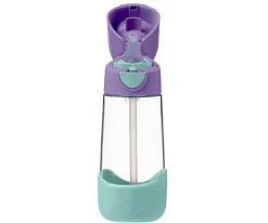 Botellas De Plástico^b.box Botella de Tritán con Pajita 450 ml Lilac Pop