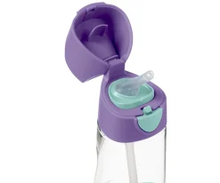 Botellas De Plástico^b.box Botella de Tritán con Pajita 450 ml Lilac Pop