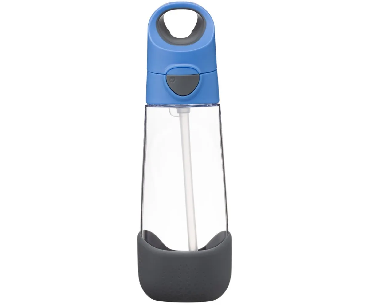 Botellas De Plástico^b.box Botella de Tritán con Pajita 600 ml Blue Slate