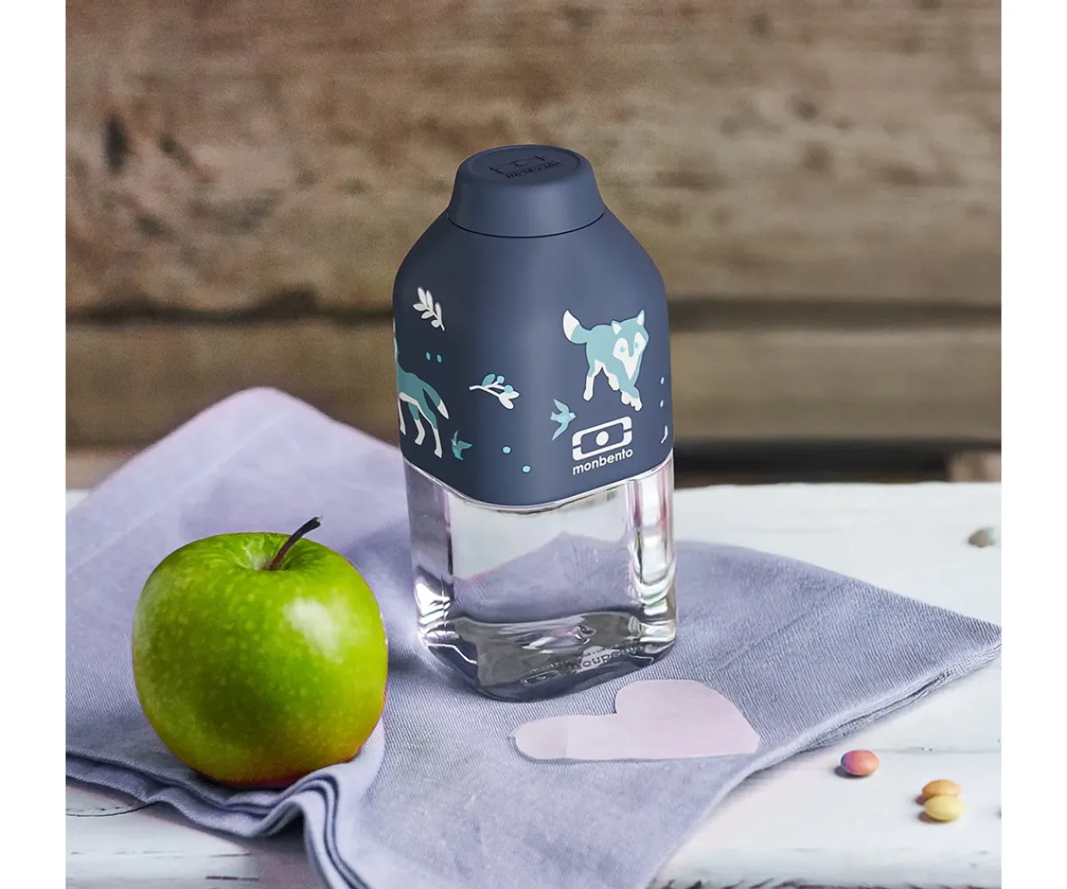 Botellas De Plástico^Monbento Botella MB Positive S Azul Wolf 330 ml