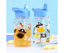 Botellas De Plástico^A Little Lovely Company Botella Plástico con Pajita Personalizable Pirates 450ml