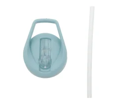 Botellas De Plástico^Tutete Botella Plástico con Pajita Glitter Stars Turquoise Personalizable