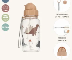 Colecciones Vuelta Al Cole^Tutete Botella Plástico Dinos World Personalizable