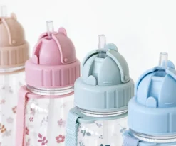 Botella Plástico Leaves Pink Personalizable Botellas De Plástico|Colecciones Vuelta Al Cole