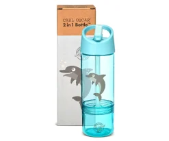 Botellas De Plástico^Carl Oscar Botella Tritán 2 en 1 Dolphin Blue