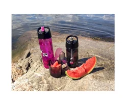 Botellas De Plástico^Carl Oscar Botella Tritán 2 en 1 Jirafa Turquesa