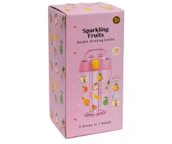 Botellas De Plástico^Petit Monkey Botella Tritán 2 en 1 Sparkling Fruits