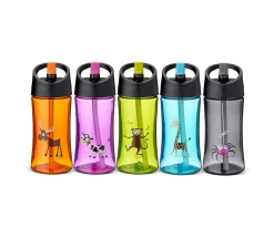 Botellas De Plástico^Carl Oscar Botella Tritán 350ml Araña Grey