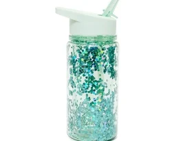 Botella Tritán Purpurina Green Lily Personalizable Botellas Para Personalizar|Botellas De Plástico