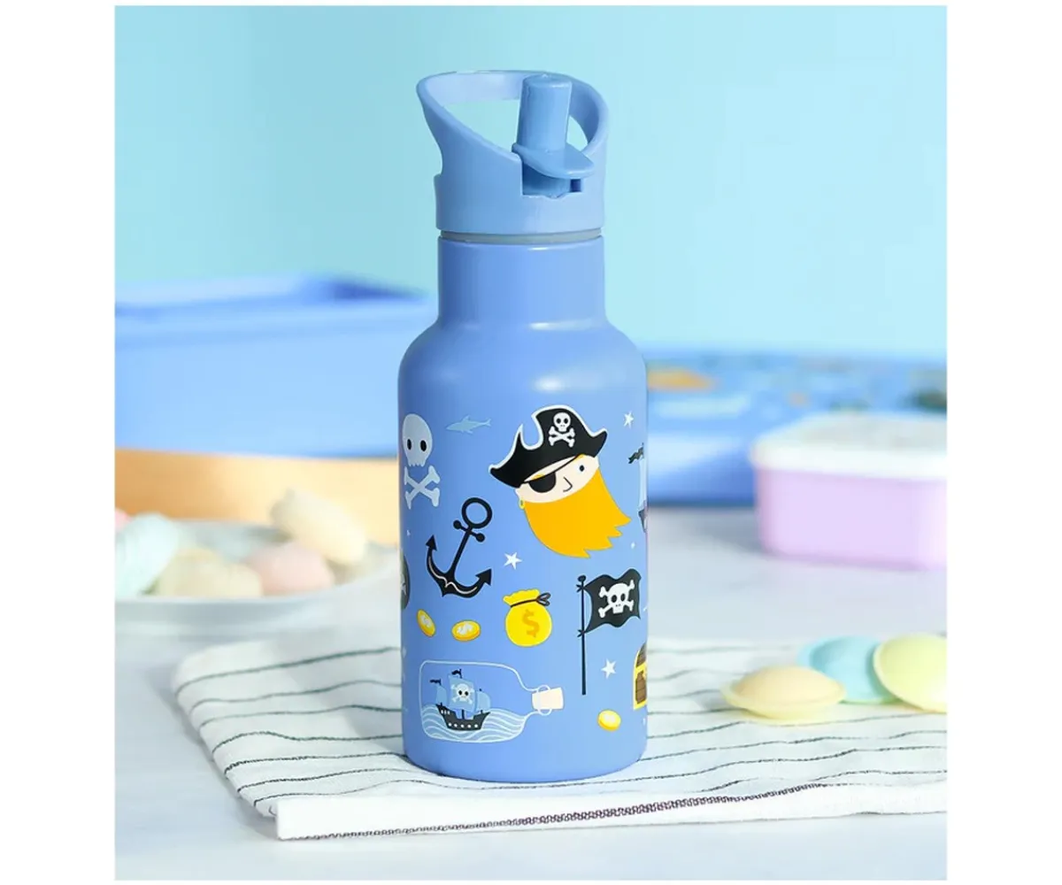 Botellas De Acero^A Little Lovely Company Botella Térmica Acero Pirates 350ml