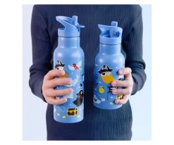 Botellas De Acero^A Little Lovely Company Botella Térmica Acero Pirates 350ml