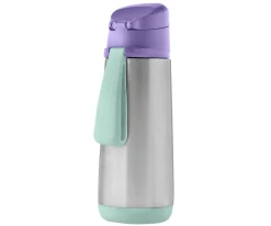 Botella Térmica con Boquilla y Asa 500 ml Lilac Pop Botellas De Acero|Termos Infantiles