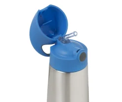 Sale Botella Térmica con Pajita 350 ml Blue Slate Termos Infantiles|Botellas De Acero