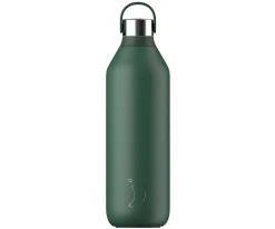 Hot Botella Térmica Serie 2 Verde Pino 1 litro Botellas De Acero|Termos Infantiles