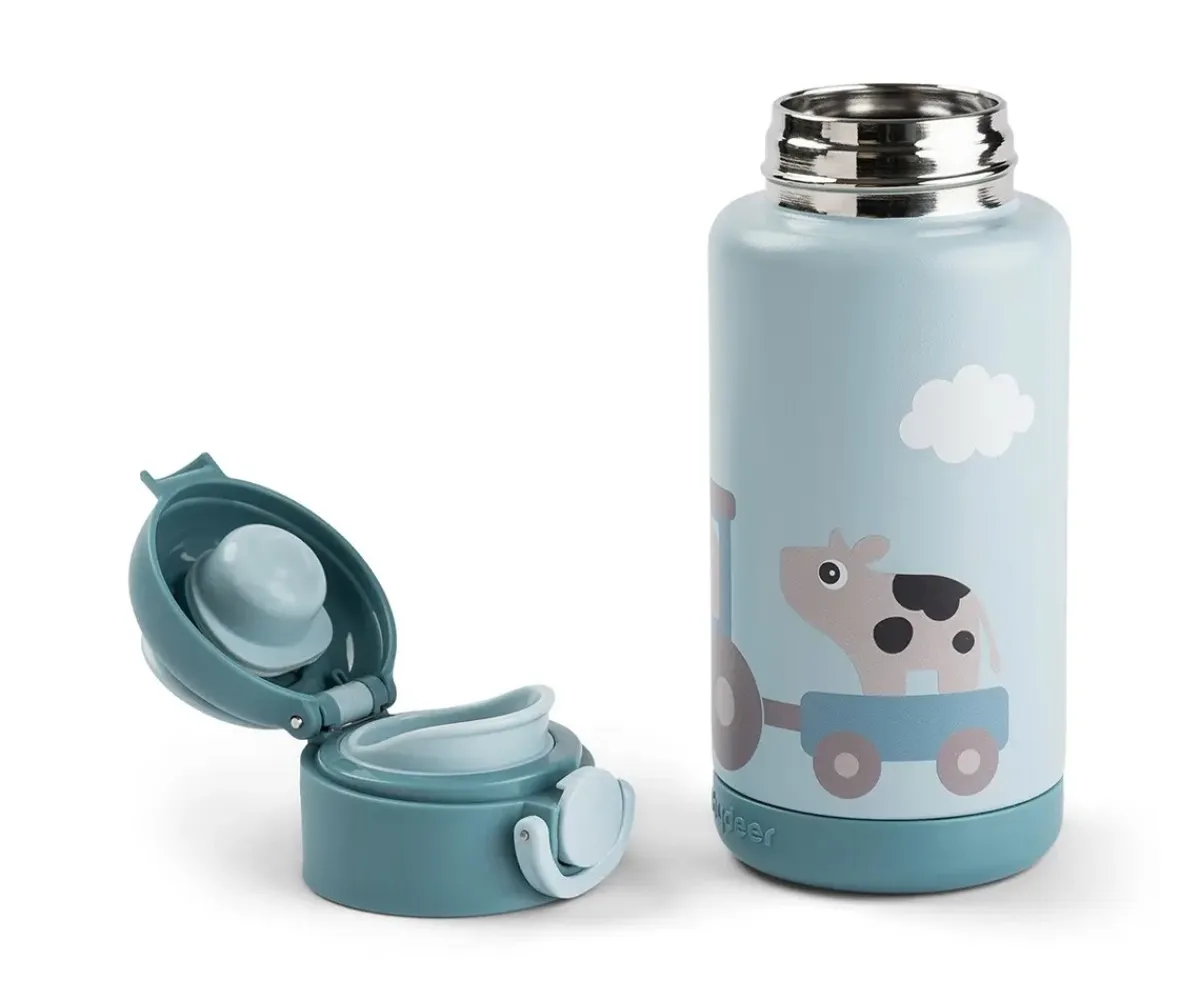Online Botella Térmica Tiny Farm Blue 340 ml Botellas De Acero|Termos Infantiles