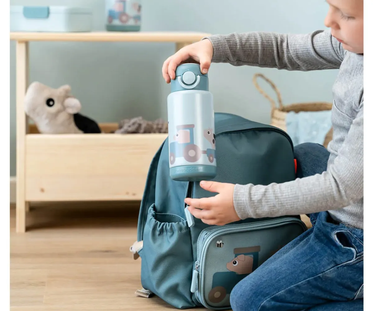 Online Botella Térmica Tiny Farm Blue 340 ml Botellas De Acero|Termos Infantiles