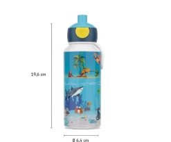 Botellas De Plástico^Mepal Botellas Campus Pop-Up Tropical Ocean 400 ml