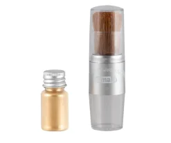 Pintura De Uñas, Brillos Y Tattoos^Namaki Brocha & Polvos Brillantes Dorado