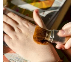 Pintura De Uñas, Brillos Y Tattoos^Namaki Brocha & Polvos Brillantes Dorado