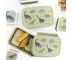 Fiambreras Infantiles^A Little Lovely Company Caja Almuerzo Bento Dinosaurios