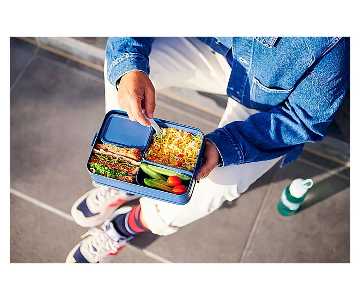 Hot Caja Almuerzo Bento Grande Vivid Blue Fiambreras Infantiles|Cajas De Almuerzo