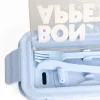 Hot Caja Almuerzo Bon Appétit Celeste HF Fiambreras Infantiles|Cajas De Almuerzo