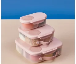 Caja Almuerzo con Gel Refrigerante Blush Crush Cajas De Almuerzo|Fiambreras Infantiles