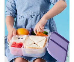 Sale Caja Almuerzo con Gel Refrigerante Lilac Pop Cajas De Almuerzo|Fiambreras Infantiles