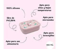 Cajas De Almuerzo^Sassi Caja Almuerzo de Silicona Unicornio