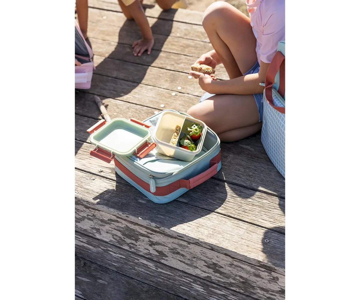 Best Caja Almuerzo Grande Stripes Blue Fiambreras Infantiles|Comer Al Aire Libre