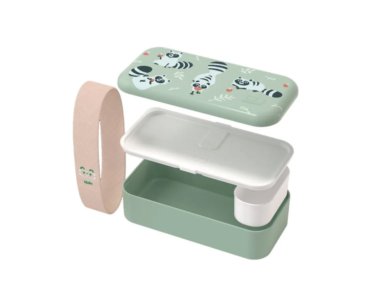 Clearance Caja Almuerzo MB Foodie Raccoon Verde Fiambreras Infantiles|Cajas De Almuerzo