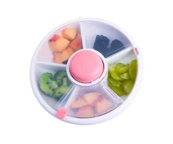 Online Caja Almuerzo Snack Spinner Flip, Correa de Mano y Hoja de Pegatinas Coral Pink Fiambreras Infantiles|Cajas De Almuerzo