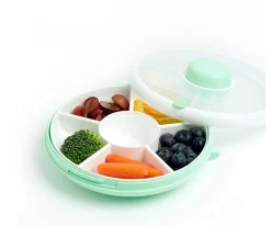 Outlet Caja Almuerzo Snack Spinner Flip, Correa de Mano y Hoja de Pegatinas Mint Green Fiambreras Infantiles|Cajas De Almuerzo