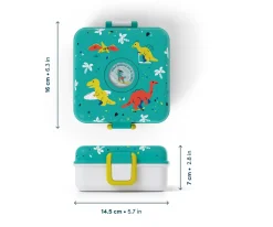 Outlet Caja Almuerzo Snacky Azul Dino Cajas De Almuerzo|Fiambreras Infantiles