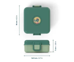 Sale Caja Almuerzo Snacky Verde Forest Fiambreras Infantiles|Cajas De Almuerzo