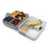 Clearance Caja Bento 2 Niveles Pink Purple Grey Cajas De Almuerzo|Fiambreras Infantiles