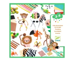 Online Caja Creativa Crea Animales de la Jungla Niños Juguetes Niños 5 Años|Manualidades Para Niños