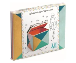 Caja de Almacenamiento Con Asiento Geometría Niños Organizadores De Juguetes|Organizadores