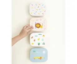 Cajas De Almuerzo^The Cotton Cloud Caja de Almuerzo Acero con Separador Extraíble Confetti