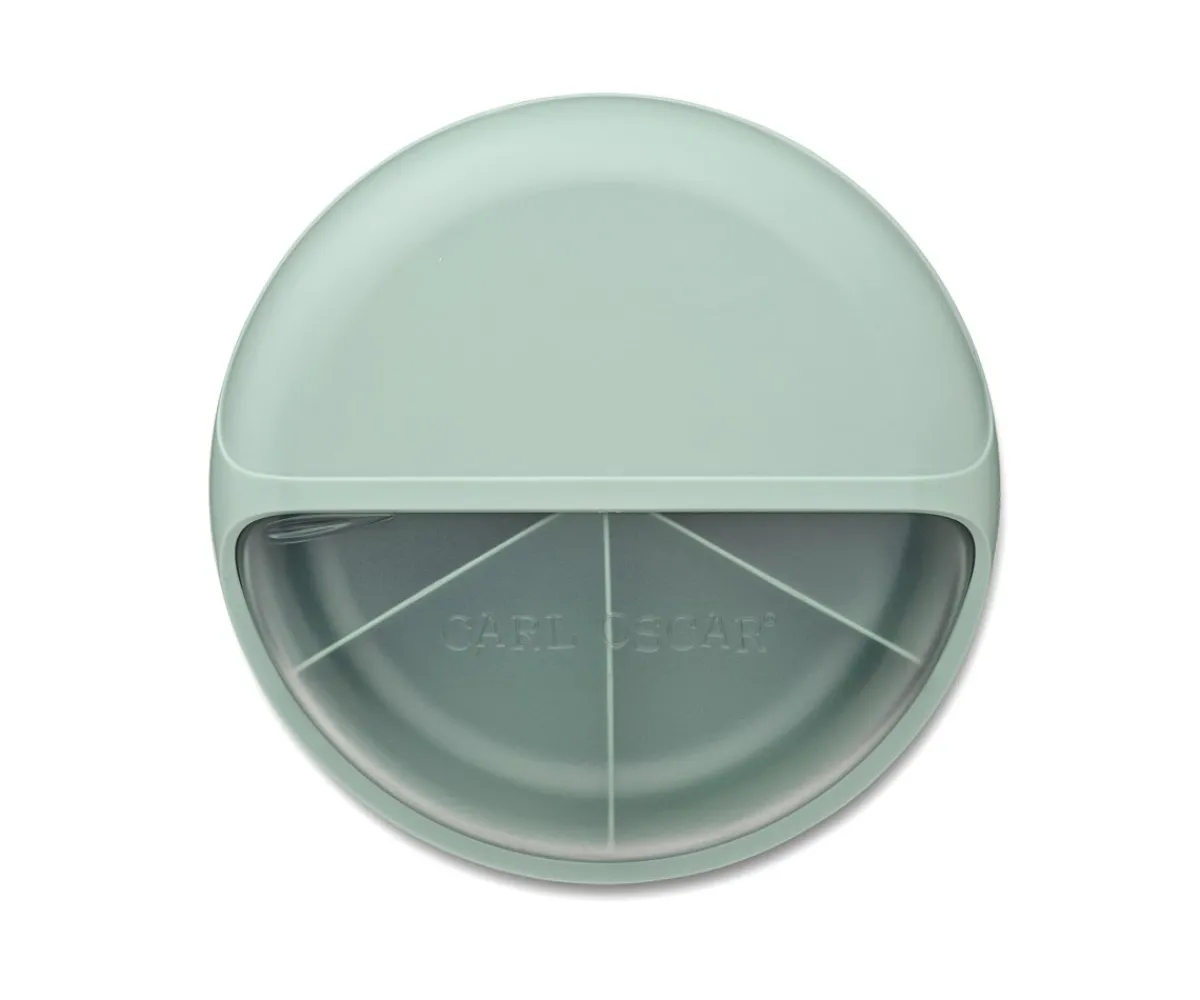 Fiambreras Infantiles^Carl Oscar Caja de Almuerzo BentoDisc Green