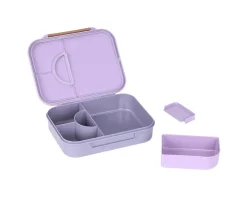 Cajas De Almuerzo^Lassig Caja de Almuerzo Compartimentos Bento Heart Lilac