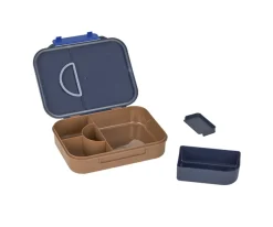 Best Caja de Almuerzo Compartimentos Bento Smile Navy Blue Fiambreras Infantiles|Cajas De Almuerzo