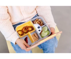 Fiambreras Infantiles^Lassig Caja de Almuerzo Compartimentos Bento Pattern Party Rose/Lilac