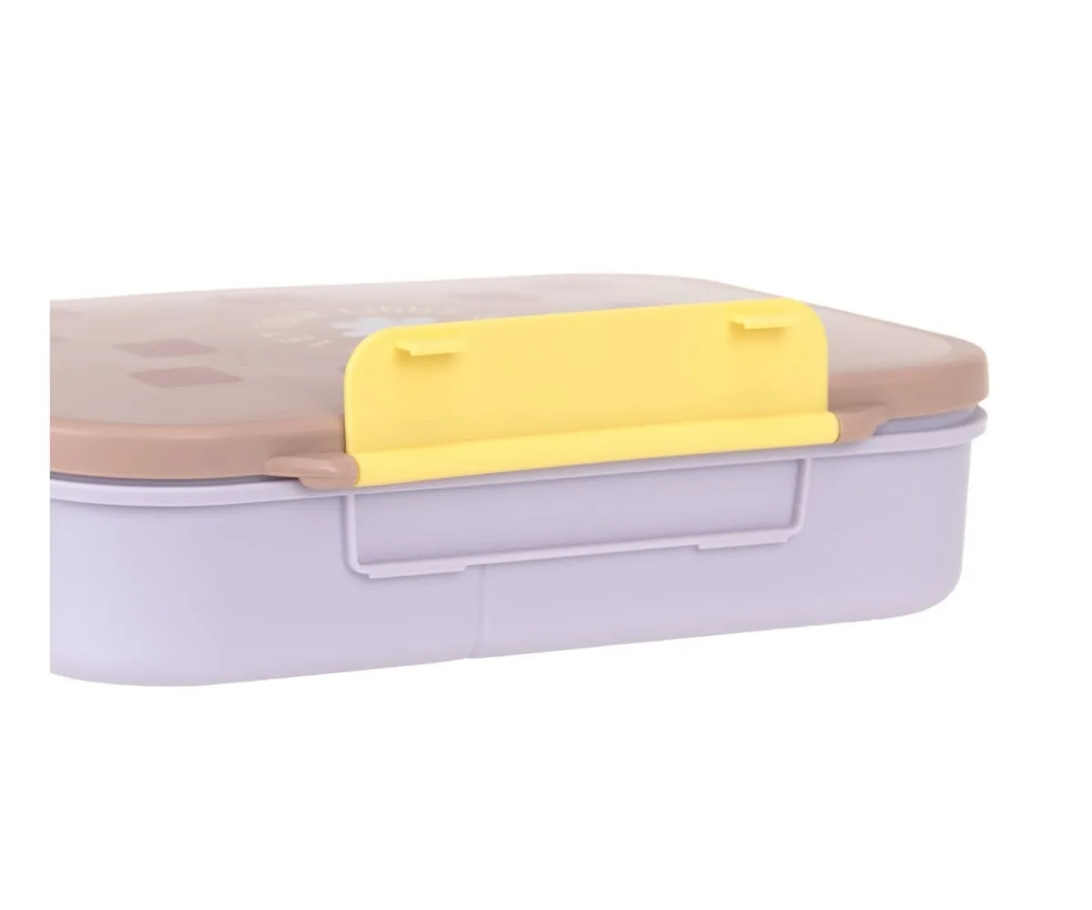 Fiambreras Infantiles^Lassig Caja de Almuerzo Compartimentos Bento Pattern Party Rose/Lilac