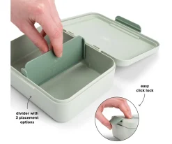 Fiambreras Infantiles^Done by Deer Caja de Almuerzo con Divisor Playground Green