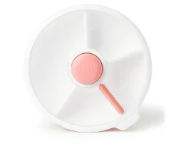 Cajas De Almuerzo^GöBe Caja de Almuerzo Grande Snack Spinner Slide con Hoja Pegatinas Macaron Blue